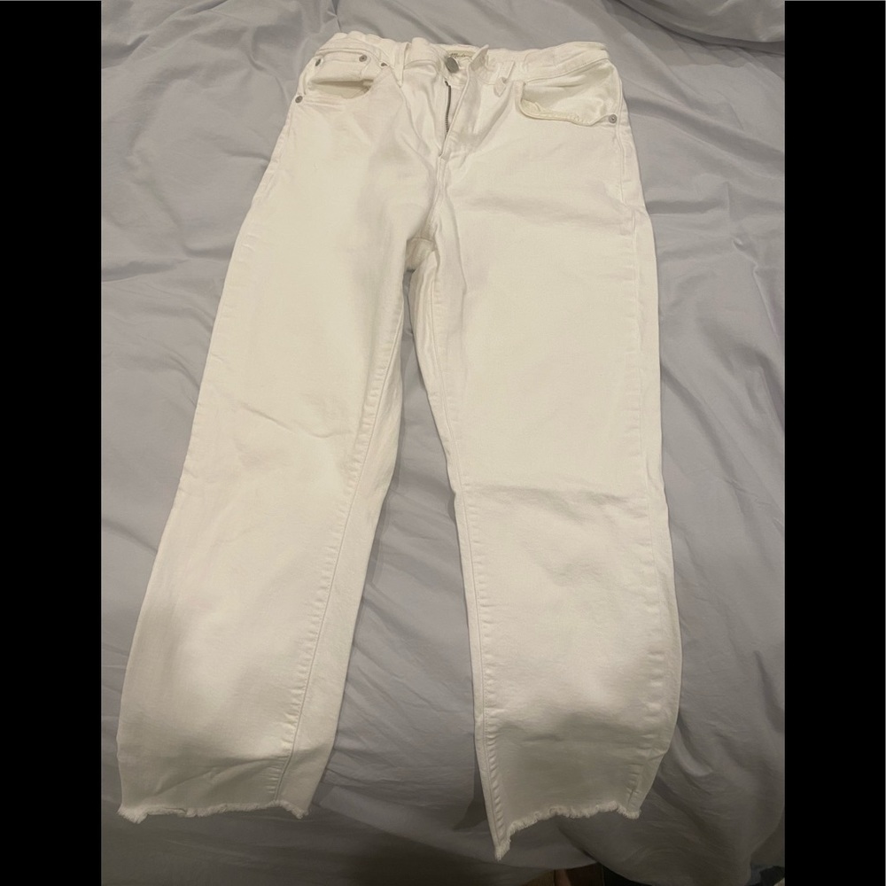 Madewell | Women’s high-rise cropped white jean | size 27